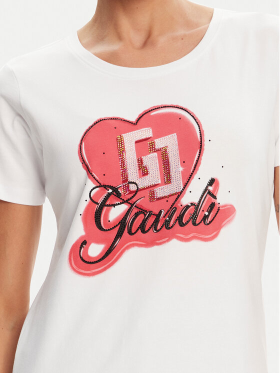Gaudi Gaudi Футболка 511BD64037 Білий Regular Fit