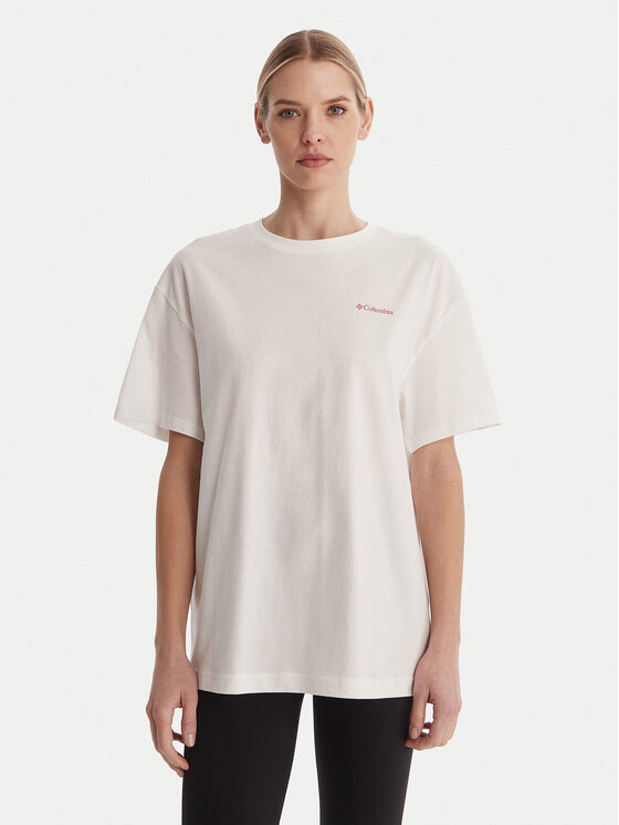 Columbia Columbia Camiseta Rolling Bend™ 2120031 Blanco Oversize
