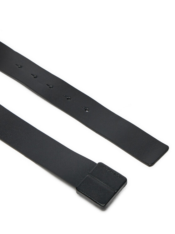 Calvin Klein Pasek Męski Calvin Klein Iconic Plaque 35Mm K50K512320 Czarny