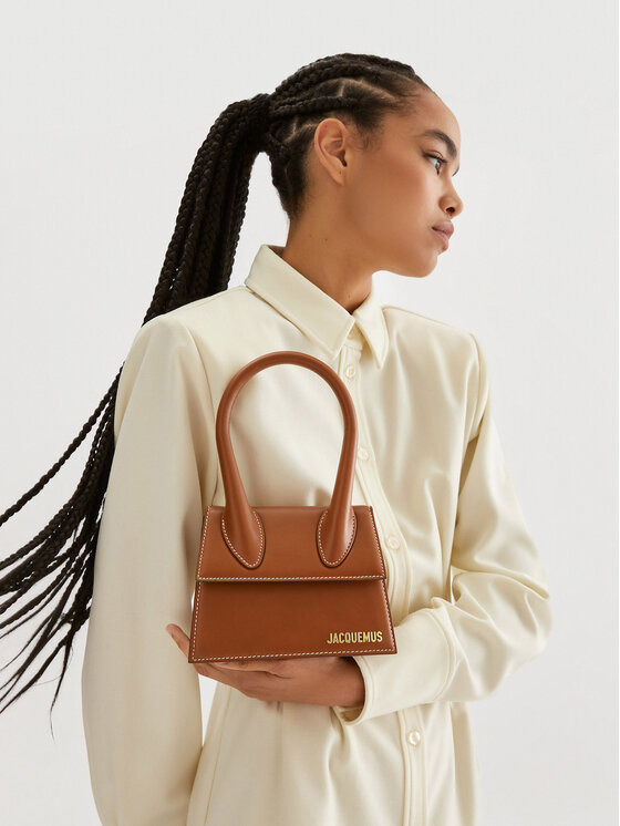 JACQUEMUS Ročna torba JACQUEMUS Le Chiquito Moyen 213BA002-3072 Rjava
