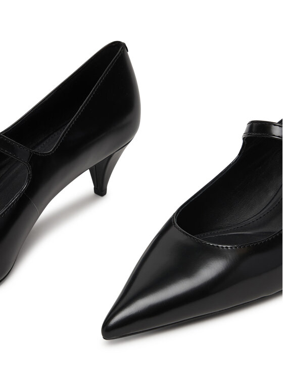Tommy Hilfiger Обувки на ток Tommy Hilfiger Low Pump Abrasivato FW0FW09321 Черен