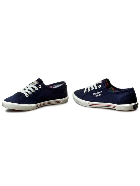 Pepe Jeans Πάνινα παπούτσια Pepe Jeans Aberlady Basic 17 PLS30500 Σκούρο μπλε