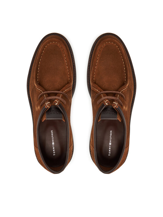 Tommy Hilfiger Nizki čevlji Tommy Hilfiger Comfort Lwt Moc Toe FM0FM05589 Rjava