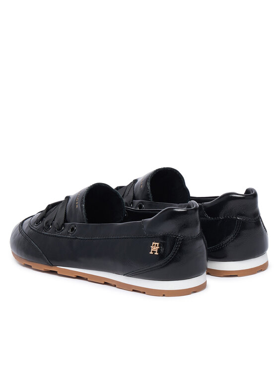 Tommy Hilfiger Balerinke Tommy Hilfiger Bella Ballet Sneaker FW0FW09449 Crna