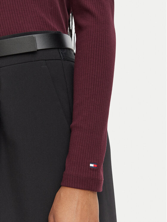 Tommy Hilfiger Tommy Hilfiger Polo WW0WW51731 Guinda/burdeos Slim Fit
