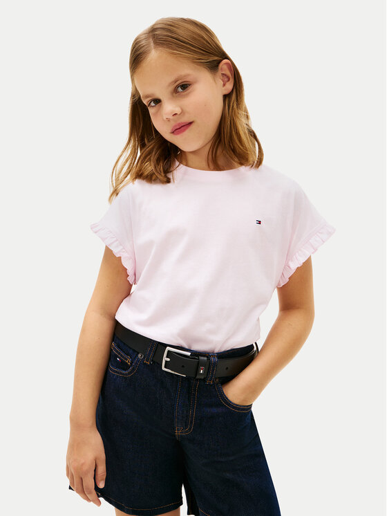 Tommy Hilfiger Tommy Hilfiger Camiseta Essential KG0KG08970 Rosa claro Relaxed Fit