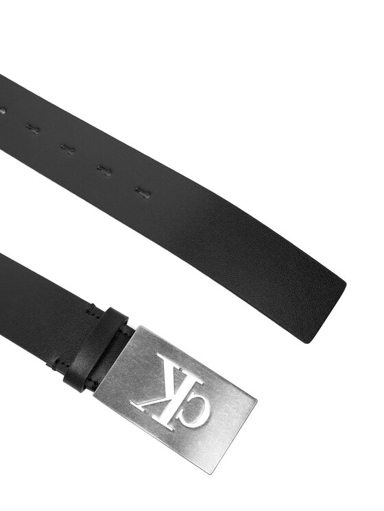 Calvin Klein Pasek Męski Calvin Klein Ck Plaque Smooth 35Mm LV04D7043G Czarny