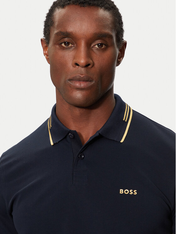 BOSS Boss Поло Paul 50506193 Cиній Slim Fit