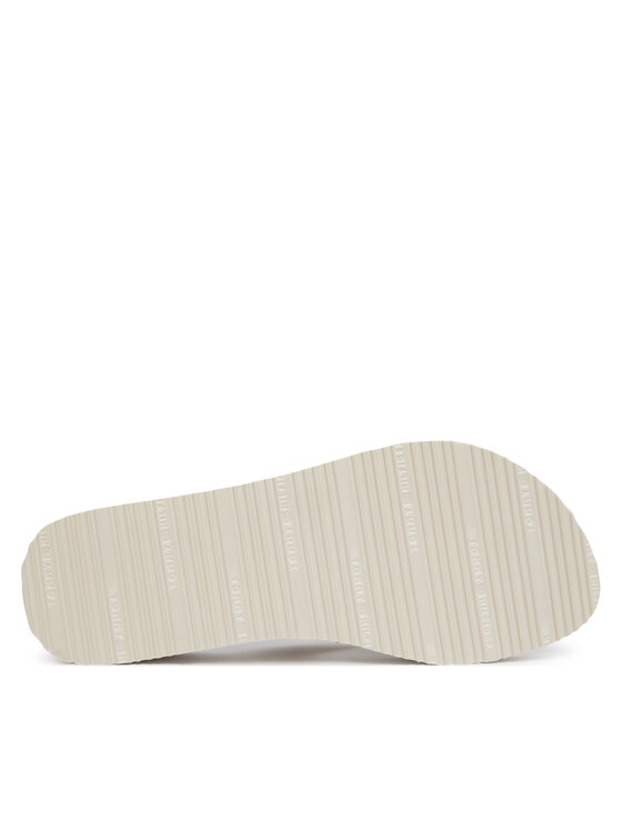 Tommy Hilfiger Flip flop Tommy Hilfiger Monogram Mid Wedge Sandal FW0FW09419 Crem