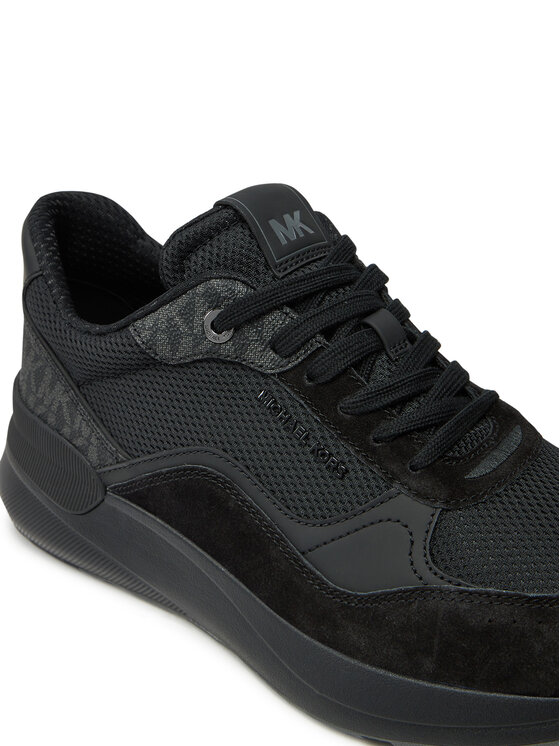 MICHAEL Michael Kors Снікерcи MICHAEL Michael Kors Trevor Mixed-Media Trainer 42F4TRFS7D Чорний