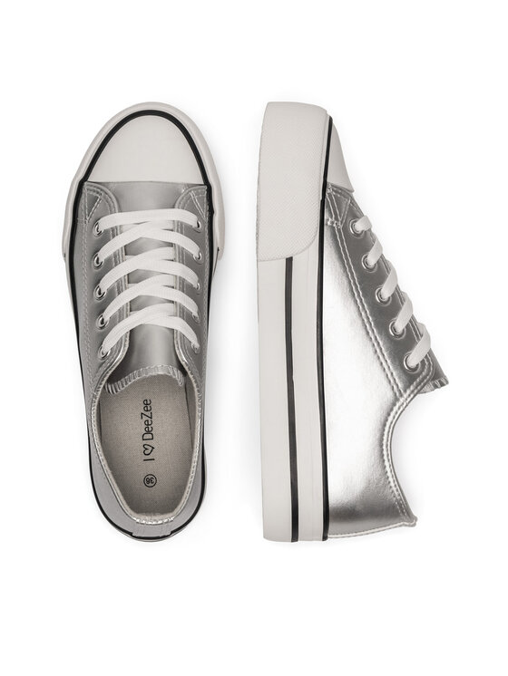 DeeZee Trampki DeeZee CSS20531-02 Srebrny