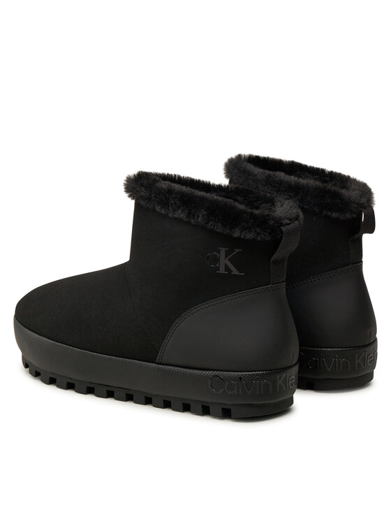 Calvin Klein Jeans Papuče Calvin Klein Jeans Home Anke Slipper YW0YW01592 Čierna