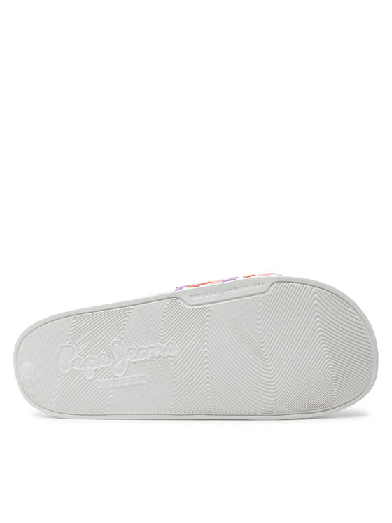 Pepe Jeans Şlapi Pepe Jeans Slider Set W PLS70145 Alb