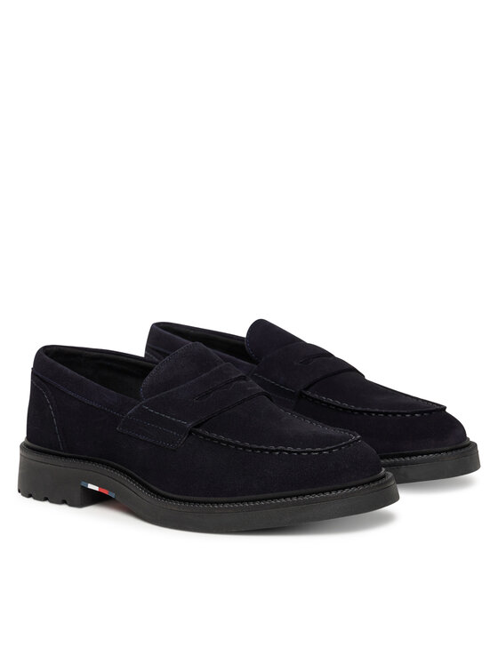 Tommy Hilfiger Mokasíny Tommy Hilfiger Comfort Lwt FM0FM05727 Tmavomodrá