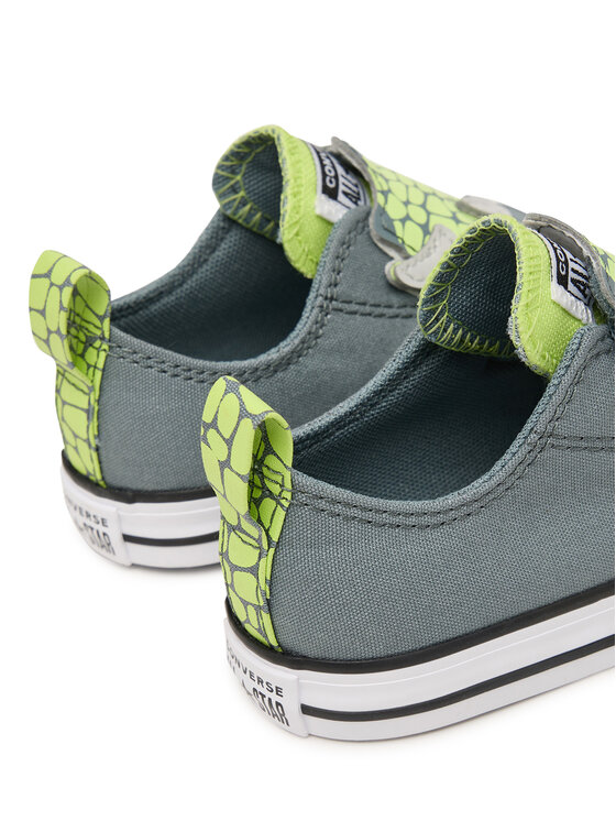 Converse Кеди Converse Chuck Taylor All Star One Strap Dinos Easy-On A15901C Сірий
