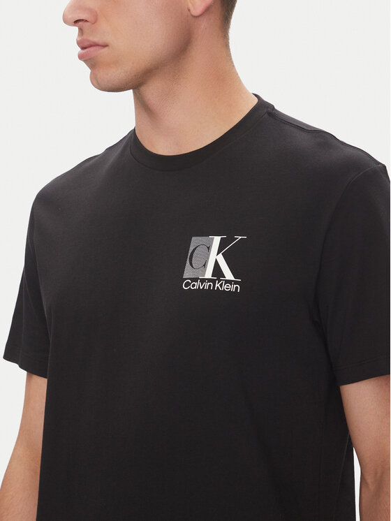 Calvin Klein Calvin Klein T-shirt Abstract Graphic LV04RC853G Nero Regular Fit