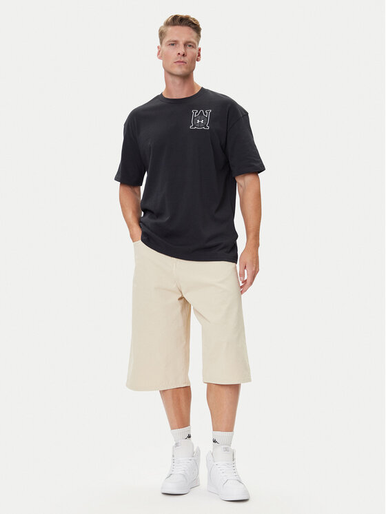 Under Armour Under Armour Póló Hoops Courtside 6003686 Fekete Oversize