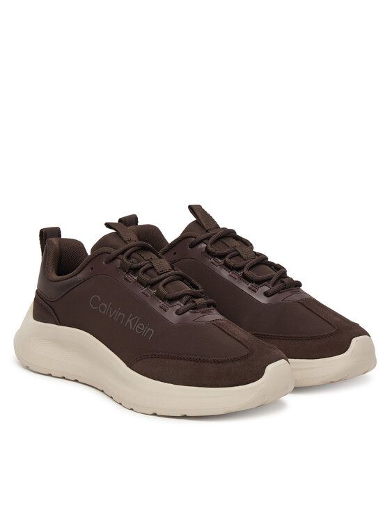 Calvin Klein Sneakersy Calvin Klein Light Eva Runner Nyl-Sue HW0HW03149 Hnědá