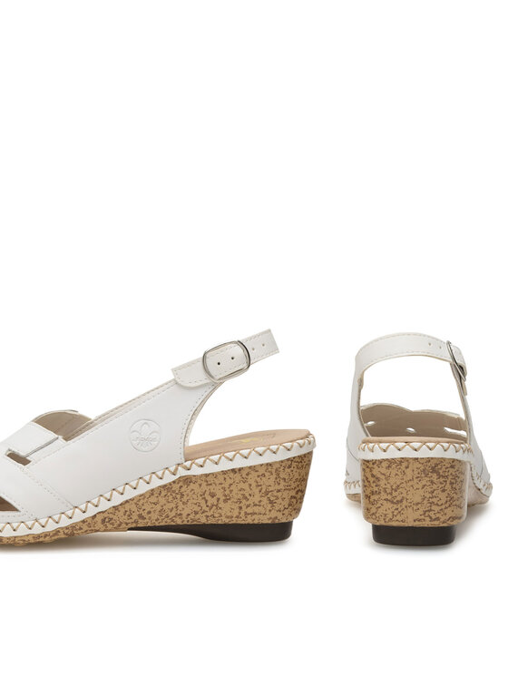Rieker Sandali Rieker 66189-80 Bela