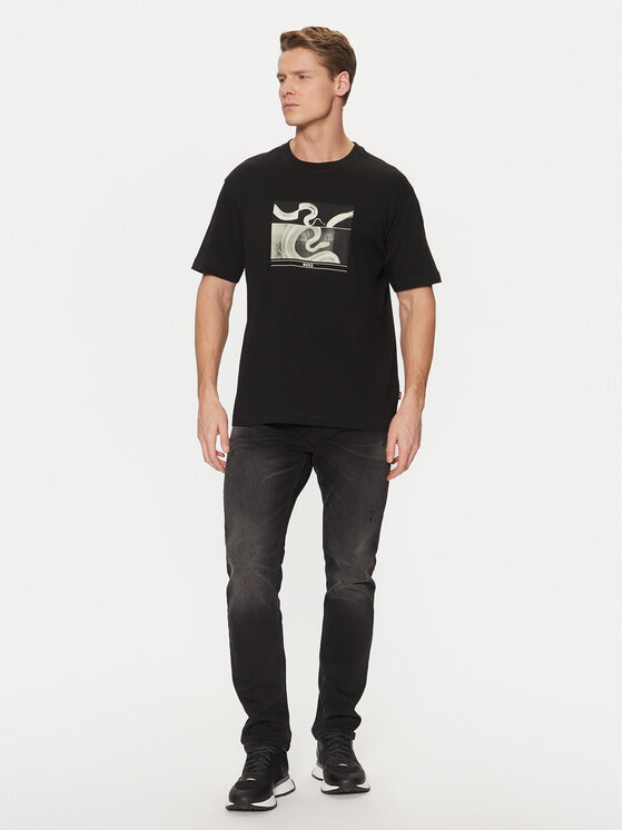 BOSS BOSS Футболка 50534919 Чорний Regular Fit