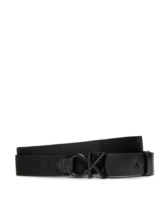 Calvin Klein Cintura da uomo Calvin Klein Ck Metal Minimal Webbing 30Mm K50K511566 Nero