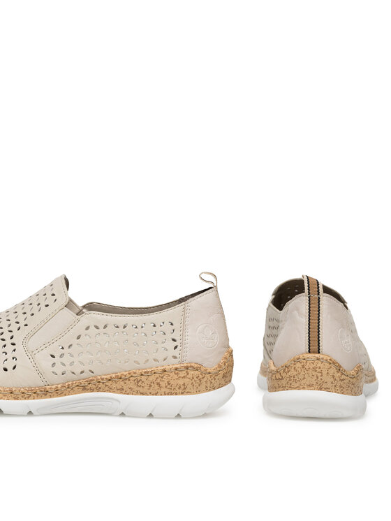 Rieker Pantofi Rieker N4251-60 Bej