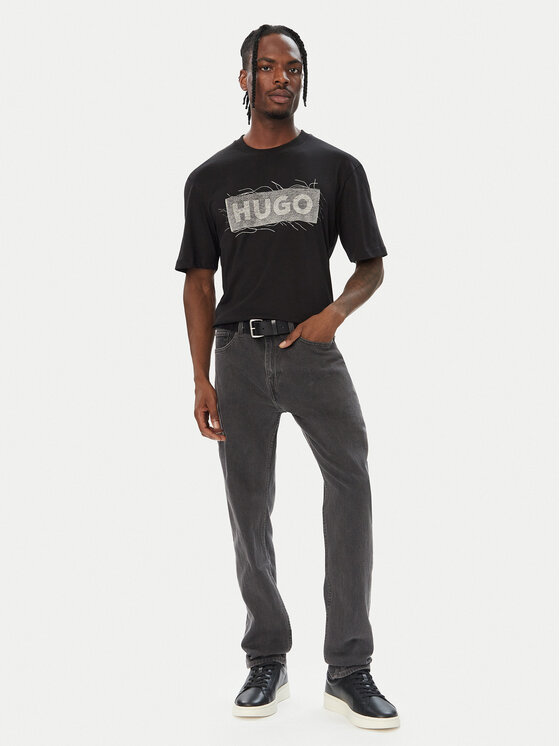 HUGO HUGO Camiseta Naxter 50570028 Negro Regular Fit