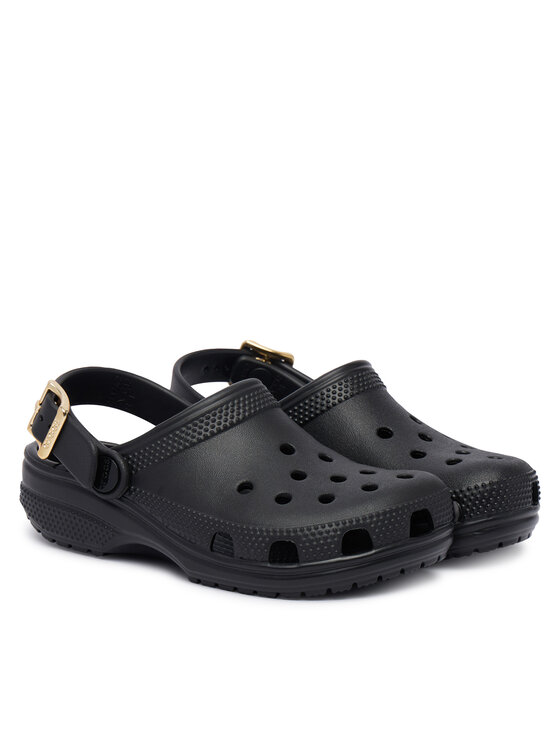 Crocs Шльопанці Crocs Classic Metallic Buckle Clog K 214228 Чорний