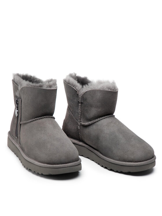 Ugg Śniegowce Ugg W Bailey Zip Mini 1112481 Szary