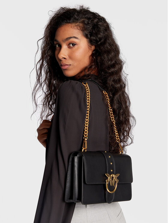 PINKO Soma Pinko Love Classic Icon Simply 15 Cl AI 22-23 PLTT 1P22TS Y5H7 Melns