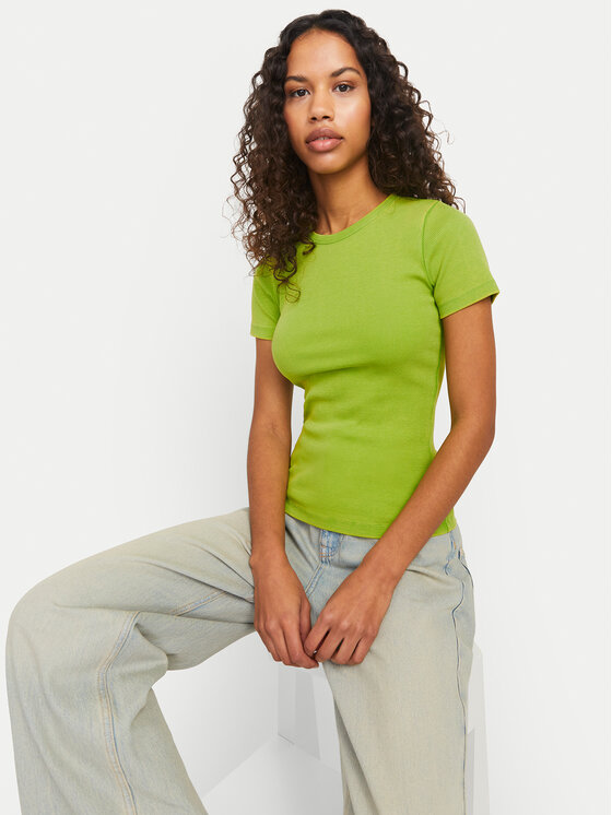 JJXX JJXX T-shirt Frankie 12239962 Verde Slim Fit