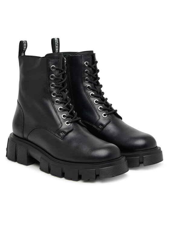 LOVE MOSCHINO Šnurovacia obuv LOVE MOSCHINO JA24085G0NIA000A Čierna