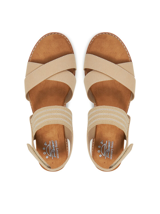 Skechers Basutės Skechers BOBS Desert Kiss-Shore Enough 114130/NAT Smėlio