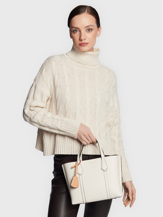 パーリー Bolso Tory Burch Small Perry Triple-Compartment Tote 81928 Beis