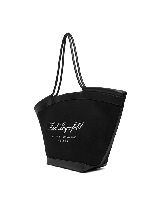 KARL LAGERFELD Ročna torba KARL LAGERFELD B1W46069 Črna