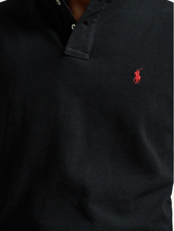Polo Ralph Lauren Polo Ralph Lauren Поло Core Replen 710782592 Чорний Custom Slim Fit