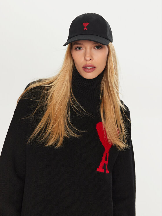 AMI Paris Kepurė su snapeliu AMI Paris BFUCP006CO0051 Juoda