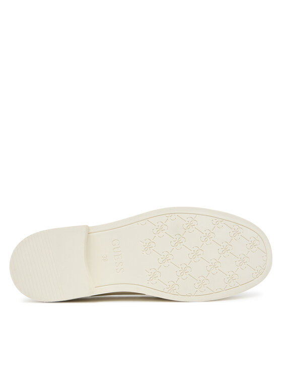 Guess Loaferice Guess FLPSHU LEA14 Écru
