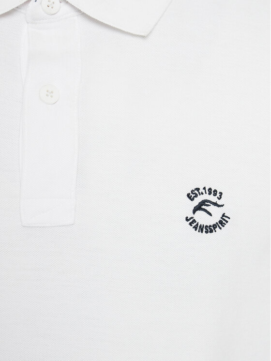 INDICODE INDICODE Polo Wadim 40-913 Bijela Slim Fit
