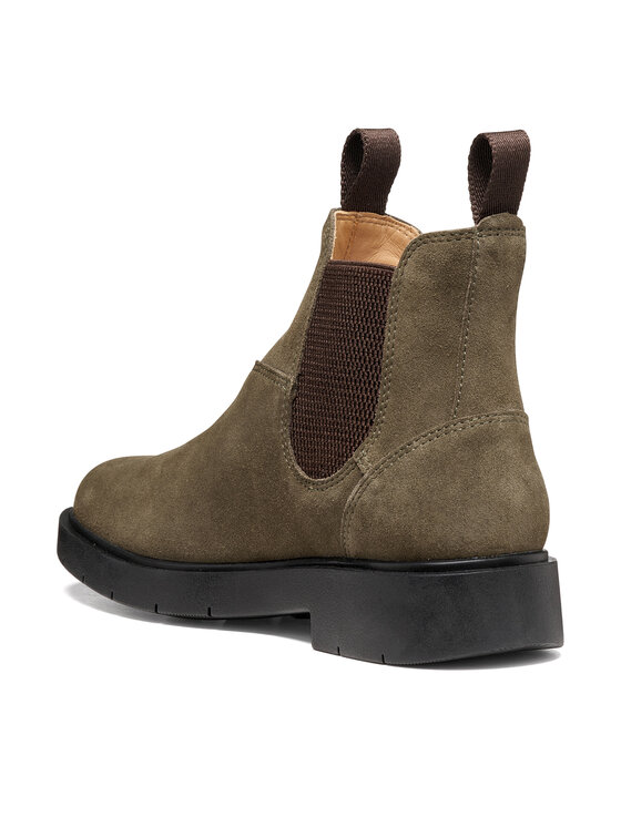 Geox Členková obuv s elastickým prvkom Geox D Spherica Ec1 B D66DKH 22 C3702 Tmavo zelená