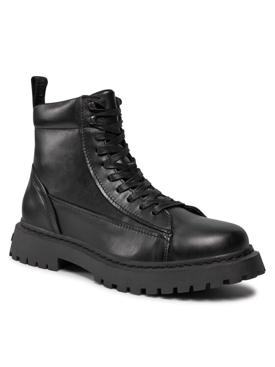 Tommy Jeans Ghete Tommy Jeans Tjm Lace Up Boot EM0EM01363 Negru