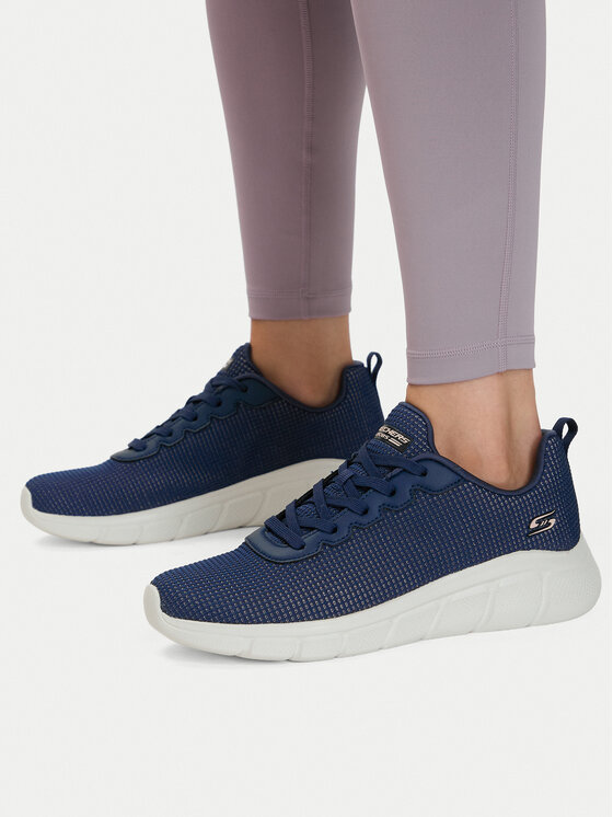 Skechers Sneakersy Skechers Bobs B Flex-Visionary Essence 117346/NVY Granatowy