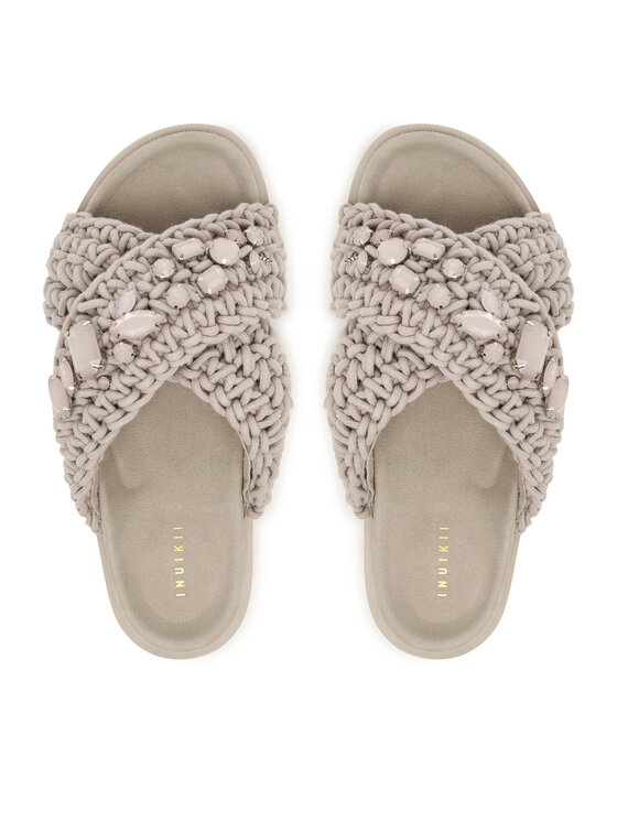 Inuikii Шльопанці Inuikii Woven Stones 1004.003.0073 Сірий