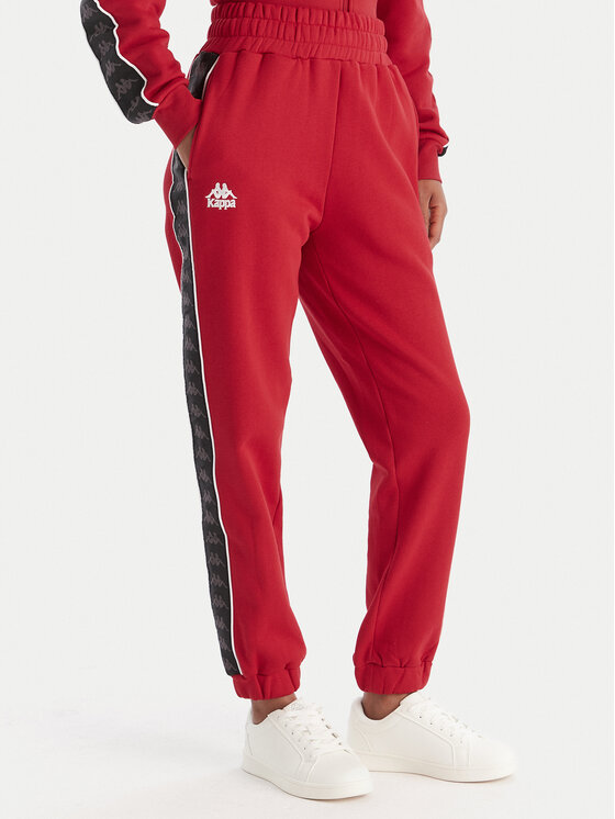 Kappa Kappa Pantalones de chándal Banda Adina 311M8HW Rojo Regular Fit