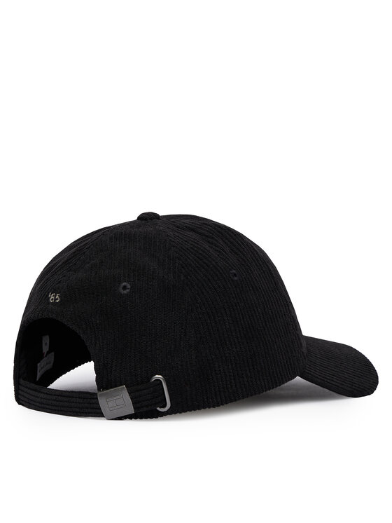 Tommy Hilfiger Шапка с козирка Tommy Hilfiger Flag Cord 6 Panel AM0AM14530 Черен