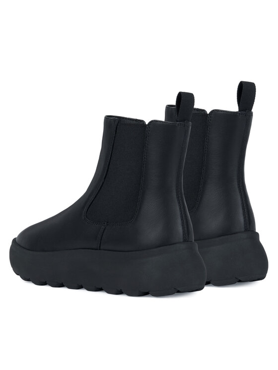 Geox Škornji Geox D Spherica Ec4.1 D36TCA 00085 C9999 Črna