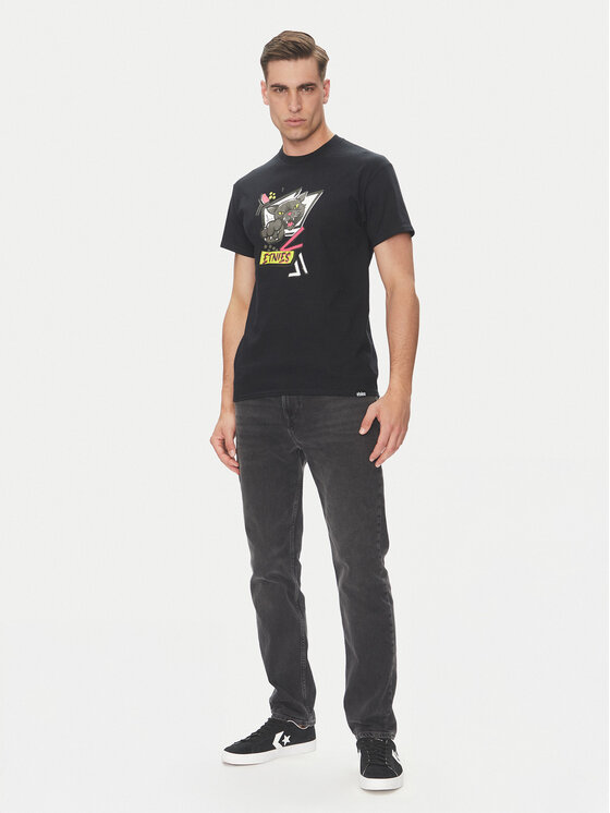 Etnies Etnies T-shirt Puma 4130004126 Crna Regular Fit