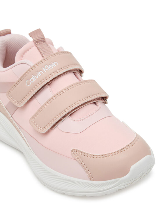 Calvin Klein Sneakersy Calvin Klein Low Cut Velcro Sneaker V1A9-83102-1845 D Ružová