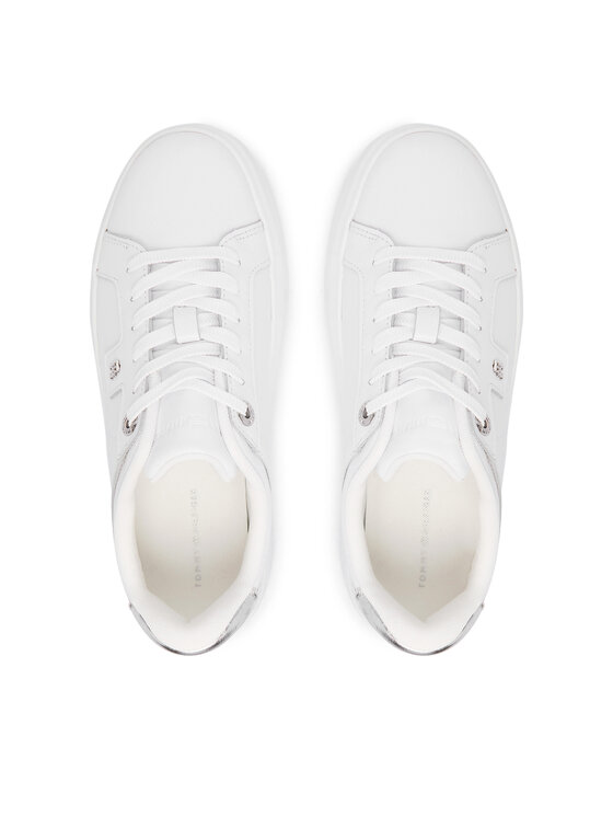 Tommy Hilfiger Snīkeri Tommy Hilfiger Th Platform Chic Sneaker FW0FW09626 Balts