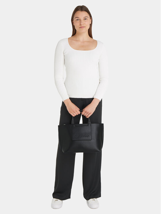 Calvin Klein Borsetta Calvin Klein Ck Set Tote Medium K60K611077 Nero